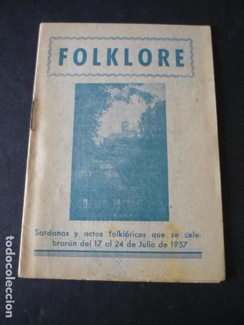 Collezionismo di Riviste e Giornali: BARCELONA FOLKLORE REVISTA SARDANAS Y ACTOS FOLKLORICOS JULIO 1957