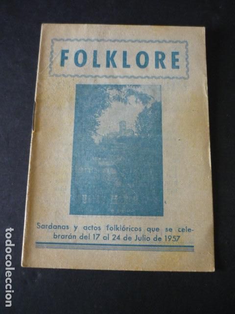 Collection Magazines and Newspapers: BARCELONA FOLKLORE REVISTA SARDANAS Y ACTOS FOLKLORICOS JULIO 1957