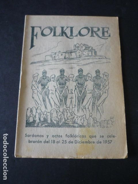 Collezionismo di Riviste e Giornali: BARCELONA FOLKLORE REVISTA SARDANAS Y ACTOS FOLKLORICOS DICIEMBRE 1957