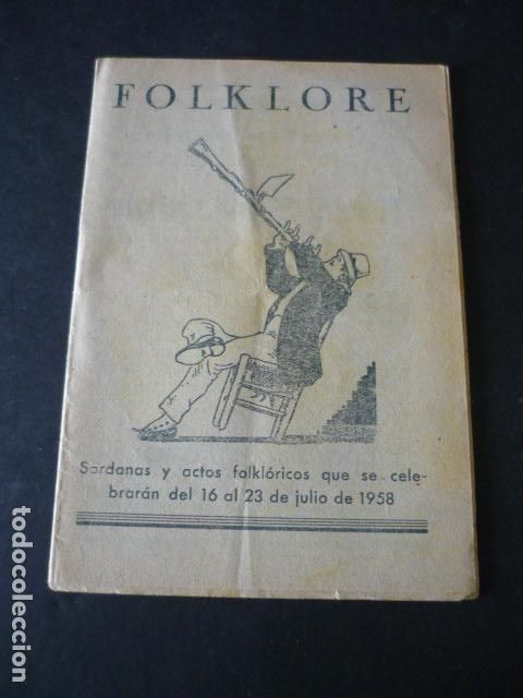 Collection Magazines and Newspapers: BARCELONA FOLKLORE REVISTA SARDANAS Y ACTOS FOLKLORICOS JULIO 1957