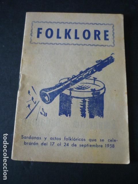Collection Magazines and Newspapers: BARCELONA FOLKLORE REVISTA SARDANAS Y ACTOS FOLKLORICOS SEPTIEMBRE 1958