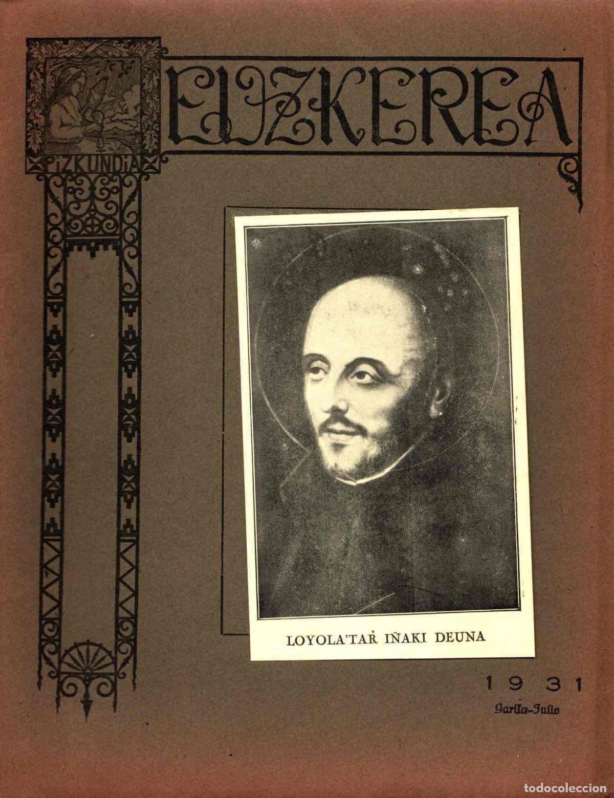 Coleccionismo de Revistas y Peri&oacute;dicos: REVISTA EUZKEREA XXXI ZENBAKIJA. BILBAO, JULIO 1931. RAREZA