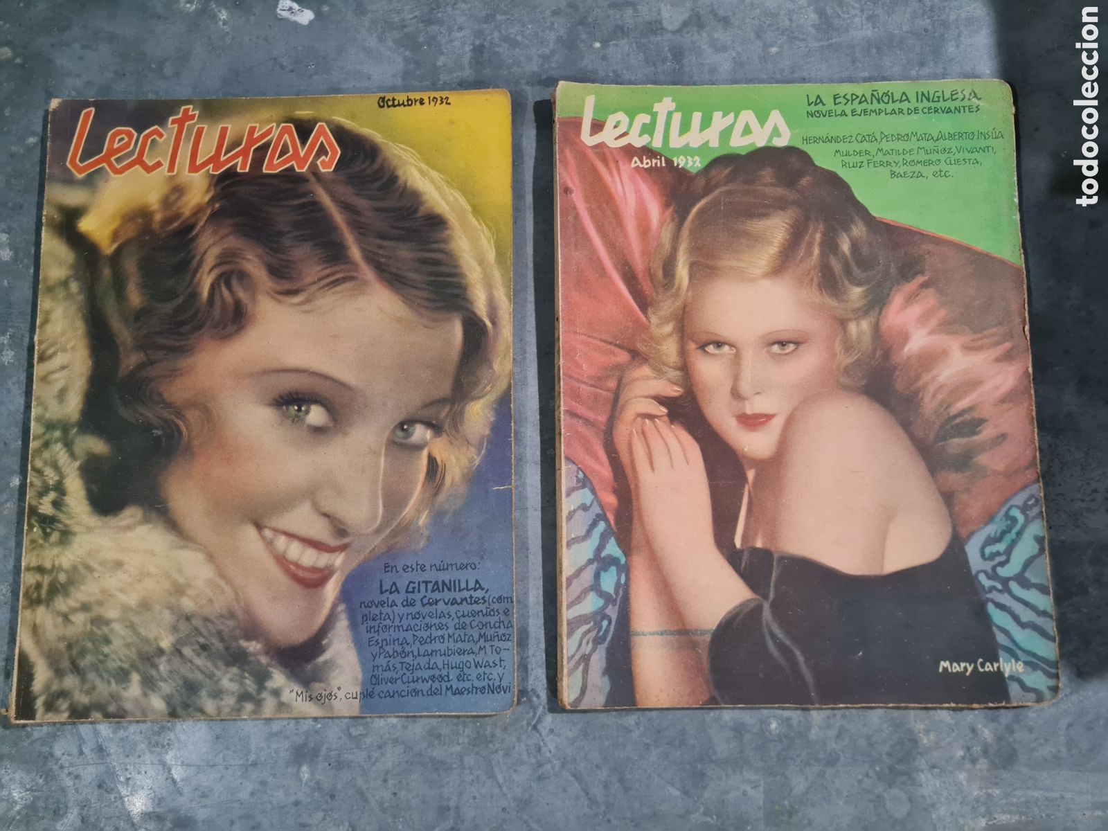 Coleccionismo de Revistas y Peri&oacute;dicos: Revistas LECTURAS A&Ntilde;O 1932(Abril y Octubre)