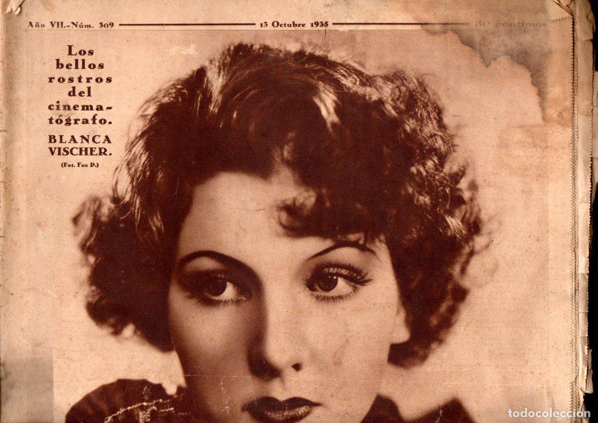 Coleccionismo de Revistas y Peri&oacute;dicos: REVISTA CR&Oacute;NICA N&ordm; 309- 13 OCTUBRE 1935 - JOS&Eacute; BENLLIURE, MANASS&Eacute;, ABISINIA, FIESTAS BARCELONETA