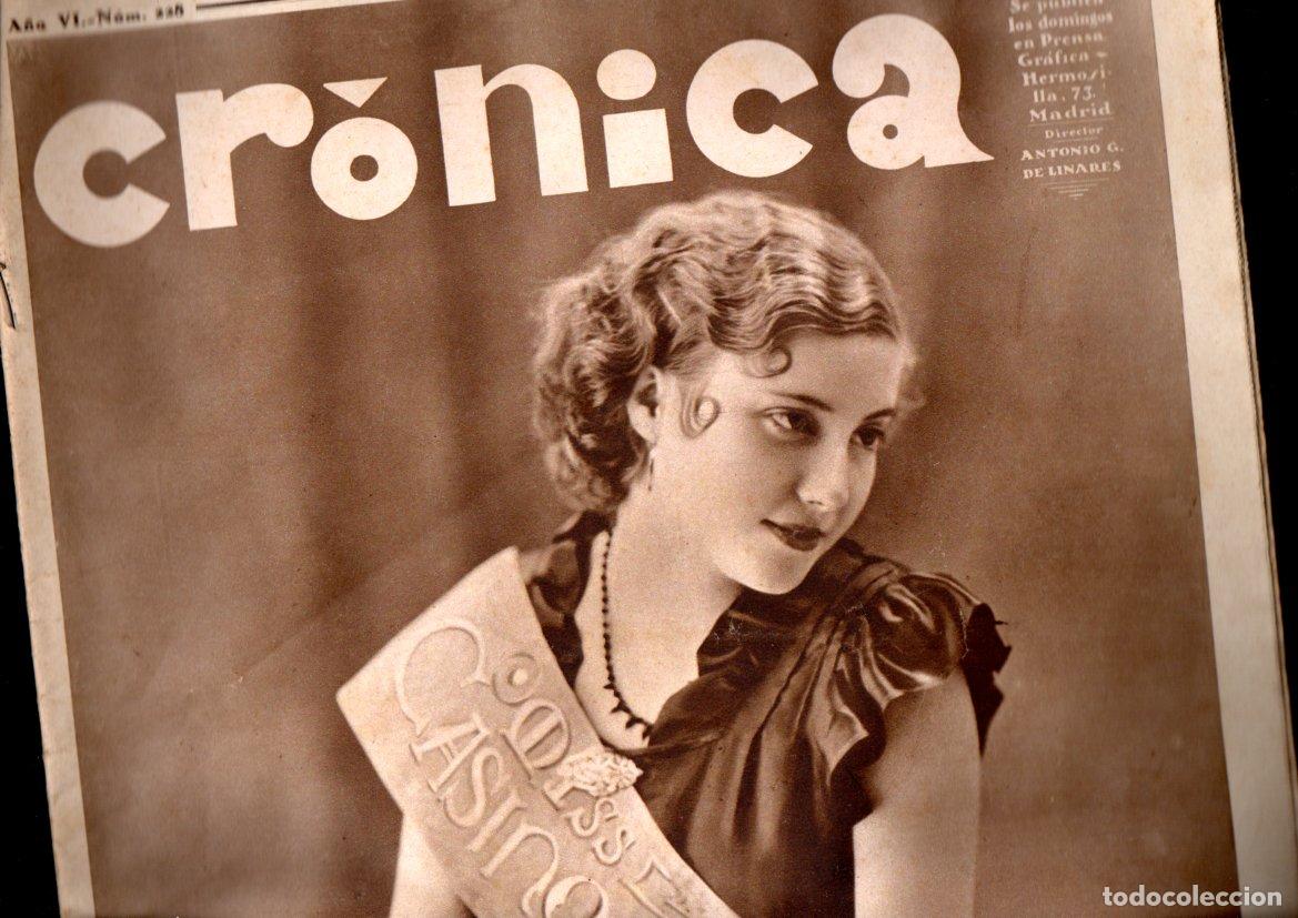 Coleccionismo de Revistas y Peri&oacute;dicos: REVISTA CR&Oacute;NICA N&ordm; 228- 25 MARZO 1934 - JACINTO BENAVENTE,, MANASS&Eacute;, VALDEPUSA, JULIO MOIS&Eacute;S