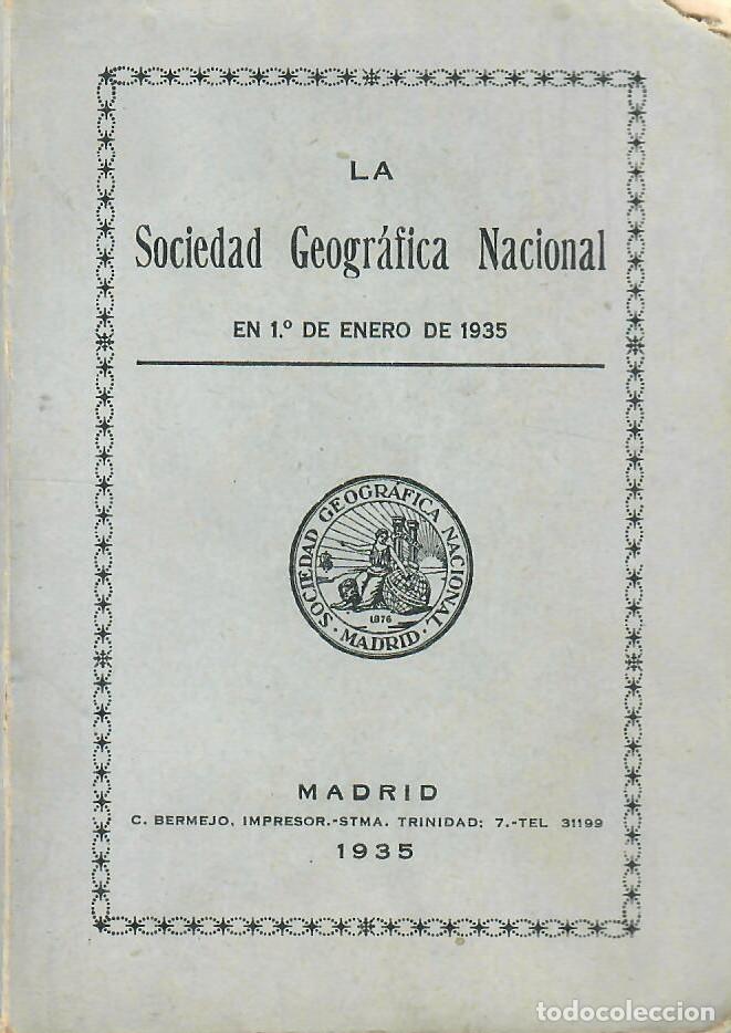 Coleccionismo de revistas y peri&oacute;dicos: SOCIEDAD GEOGR&Aacute;FICA NACIONAL. ANUARIO 1935