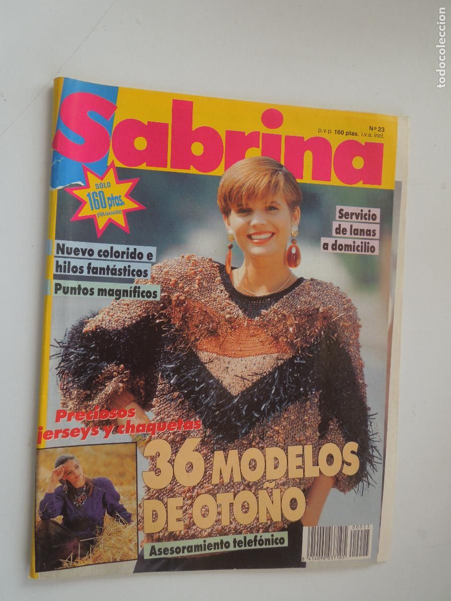 Coleccionismo de Revistas y Peri&oacute;dicos: SABRINA - GANCHILLO - REVISTA N&ordm; 23 - NUEVO COLORIDO - 36 MODELOS DE OTO&Ntilde;O