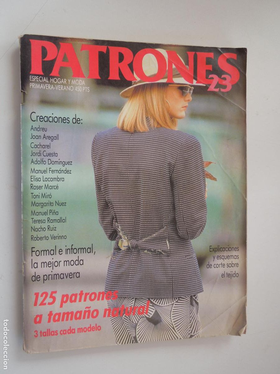 Coleccionismo de Revistas y Peri&oacute;dicos: PATRONES N&ordm; 23 - REVISTA DE MODA - FORMAL E INFORMAL LA MEJOR MODA DE PRIMAVERA - CON PATRONES