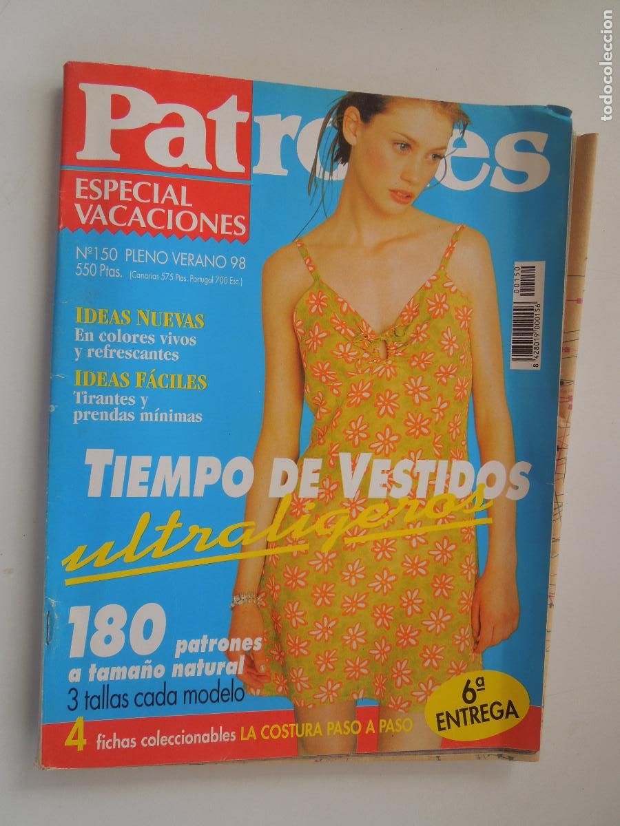 Coleccionismo de Revistas y Peri&oacute;dicos: PATRONES N&ordm; 150 - REVISTA DE MODA - VERANO 98 - VESTIDOS ULTRALIGEROS - CON PATRONES