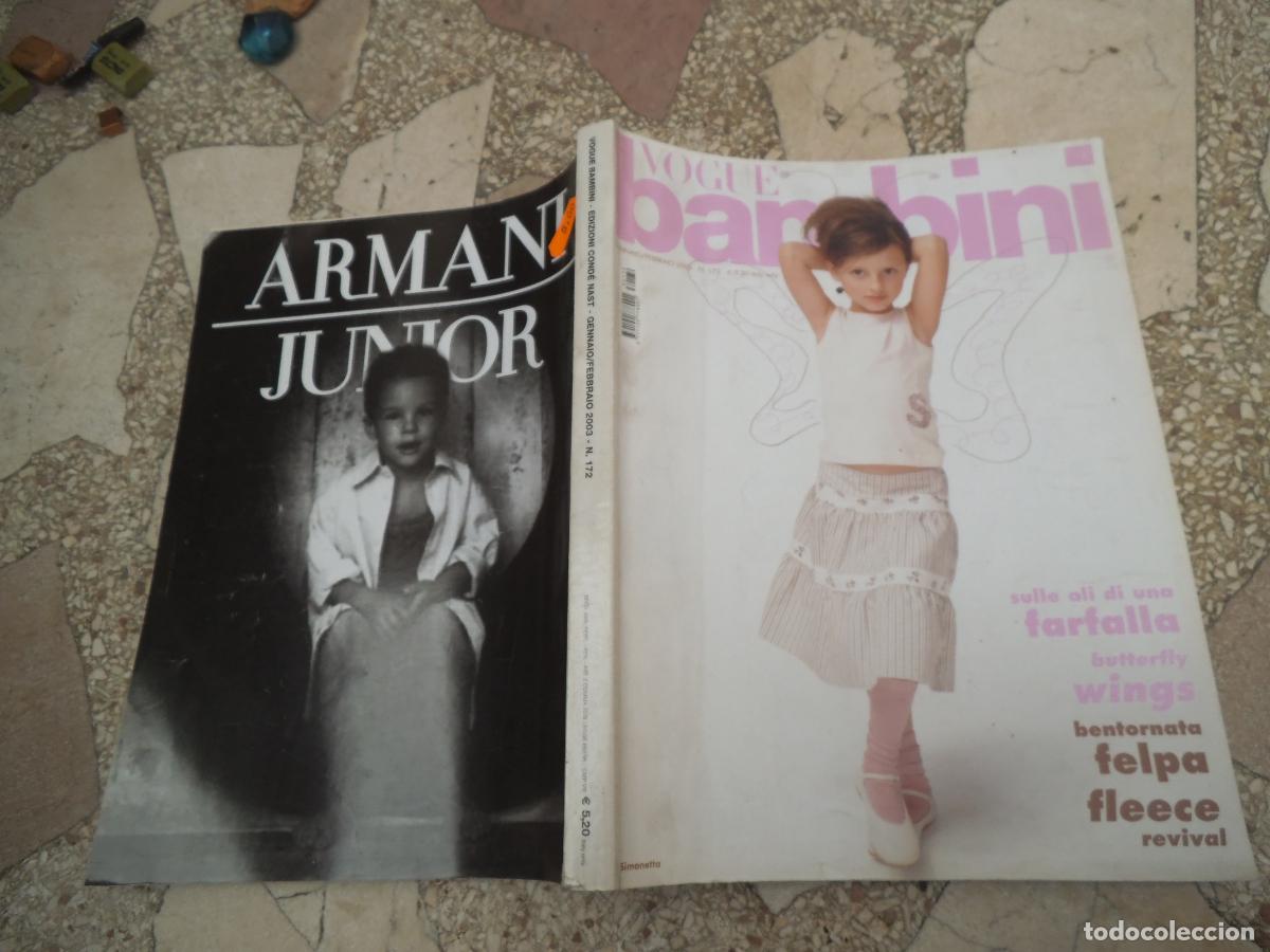 Coleccionismo de Revistas y Peri&oacute;dicos: vogue bambini, n&ordm; 172, en italiano, bentornata felpa fleece, 392 paginas