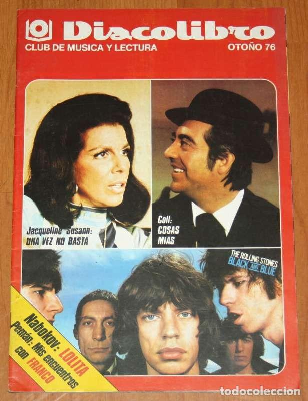 Coleccionismo de Revistas y Peri&oacute;dicos: DISCOLIBRO Oto&ntilde;o 1976 The Rolling Stones Jacqueline Susann Jose Luis Coll Lennon Marisol Lolita