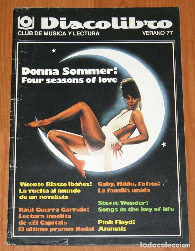 Coleccionismo de Revistas y Peri&oacute;dicos: DISCOLIBRO Verano 1977 Donna Summer cover Stevie Wonder Pink Floyd Los Payasos de la Tele Beatles