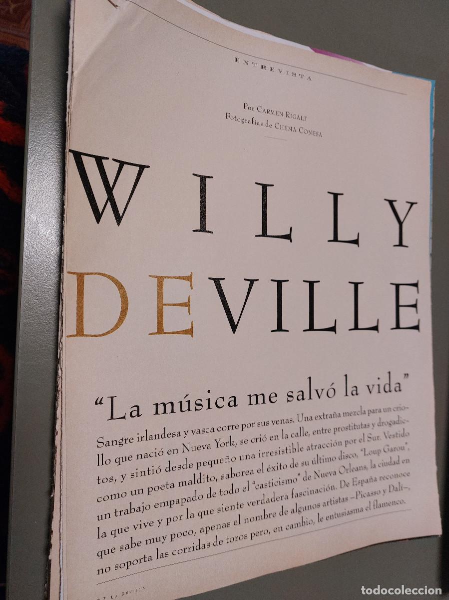 Sammeln von Zeitschriften und Zeitungen: WILLY DEVILLE. 4 P&Aacute;GINAS. ART&Iacute;CULO EXTRAIDO DE REVISTA. GRAPA. COMPLETO