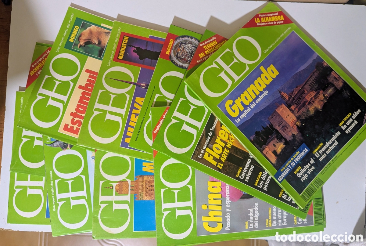Coleccionismo de Revistas y Peri&oacute;dicos: Pack 11 revistas GEO. A&ntilde;os 80. Revista