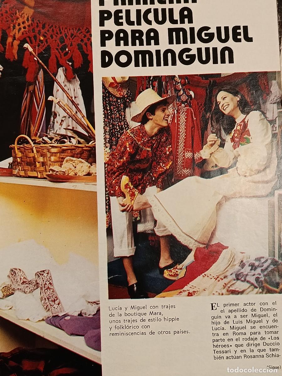 Coleccionismo de Revistas y Peri&oacute;dicos: Miguel Bos&eacute;. Primera pel&iacute;cula Miguel Domingu&iacute;n. Moda. Art&iacute;culo revista vintage