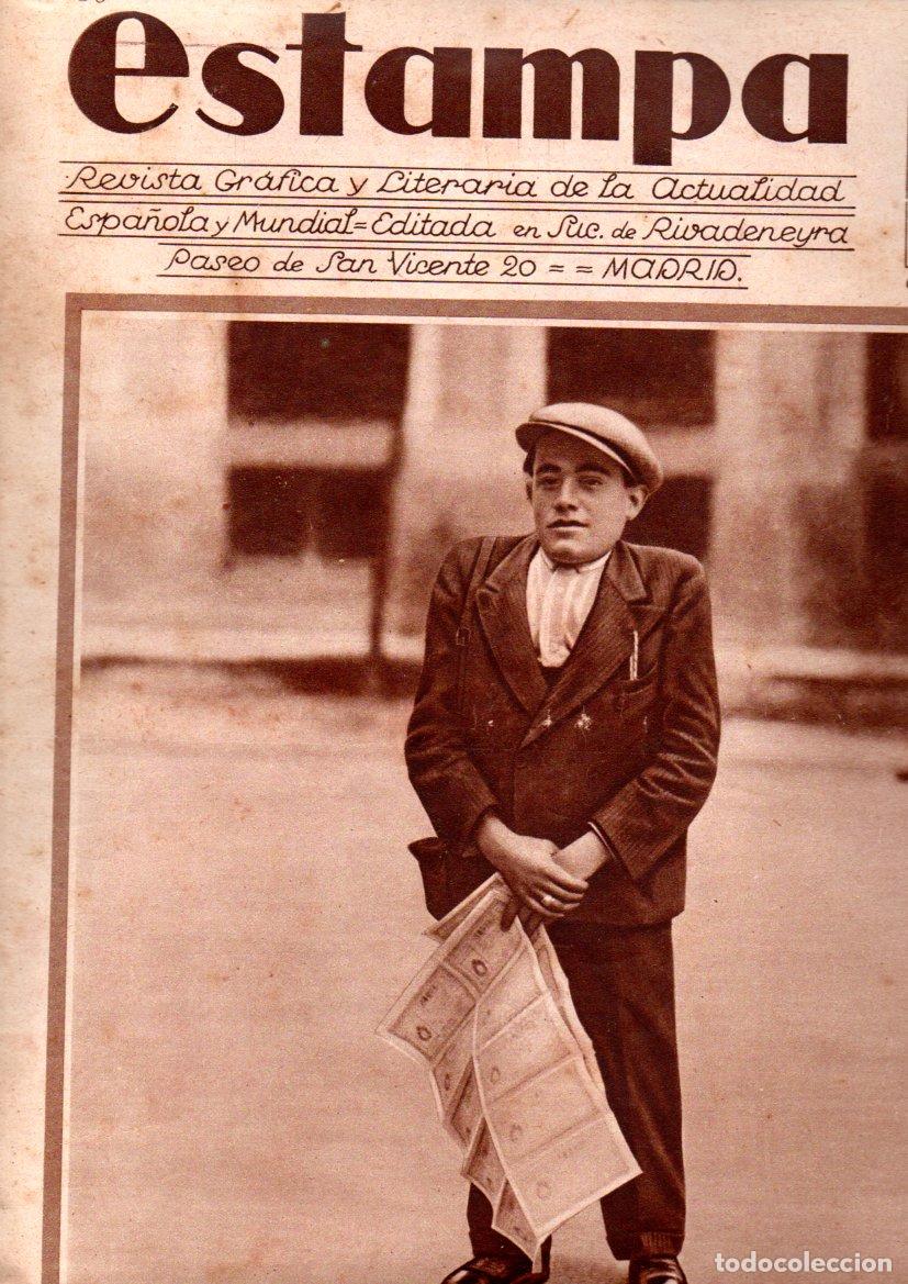 Colecionismo de Revistas e Jornais: REVISTA ESTAMPA 3 JUNIO 1930 - PERICO CHICOTE - PAULINO UZCUDUN