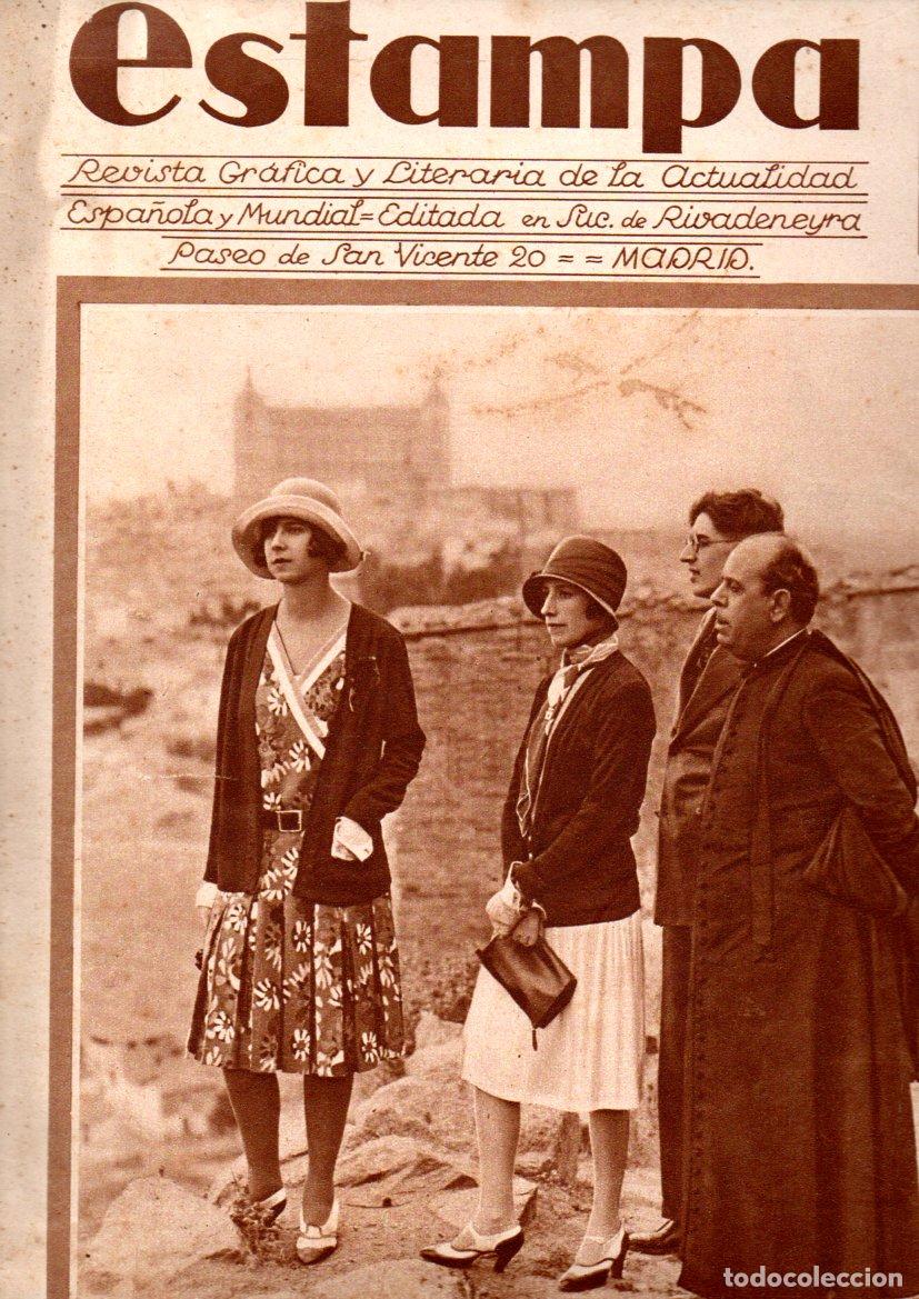 Colecionismo de Revistas e Jornais: REVISTA ESTAMPA 8 OCTUBRE 1929 - FIESTAS EN GUETARIA - ROMERIAS ASTURIANAS