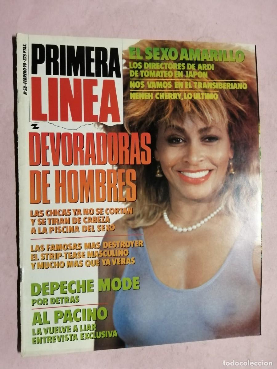 Coleccionismo de Revistas y Peri&oacute;dicos: PRIMERA LINEA (NUMERO 58) DEVORADORAS DE HOMBRES - AL PACINO - NENEH CHERRY - TINA TURNER -...