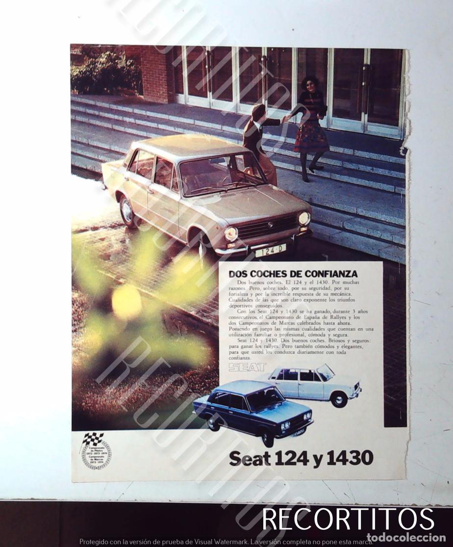 Coleccionismo de Revistas y Peri&oacute;dicos: SEAT 124 1430 ANUNCIO PUBLICIDAD