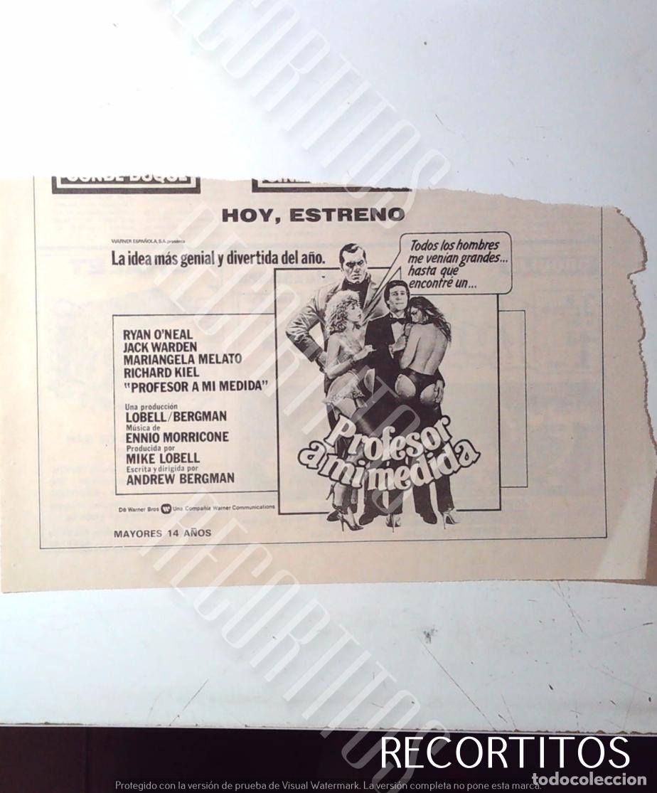 Coleccionismo de Revistas y Peri&oacute;dicos: PROFESOR A MI MEDIDA RYAN O'NEAL RICHARD KIEL LUDWIG ROMY SCHNEIDER HELMUT BERGER