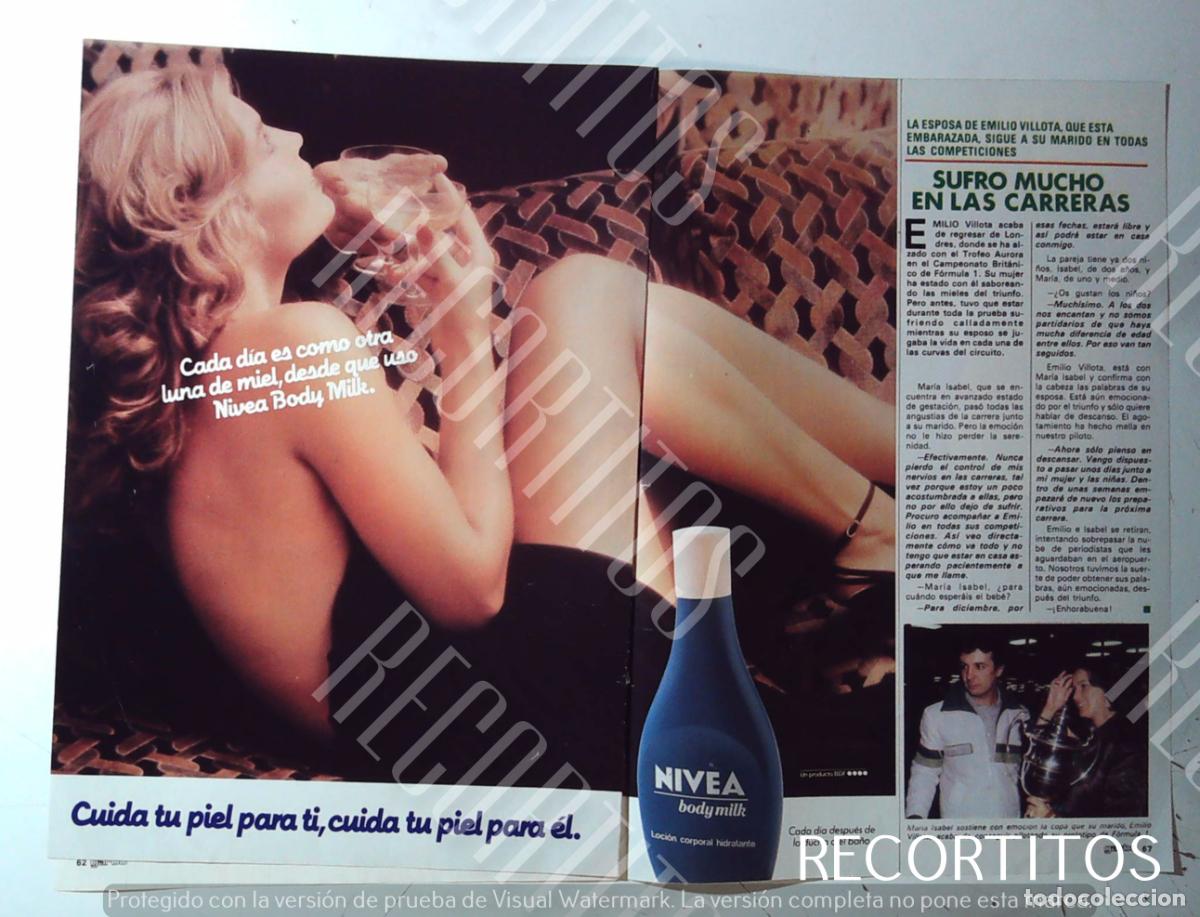 Coleccionismo de Revistas y Peri&oacute;dicos: NIVEA ANUNCIO PUBLICIDAD EMILIO VILLOTA
