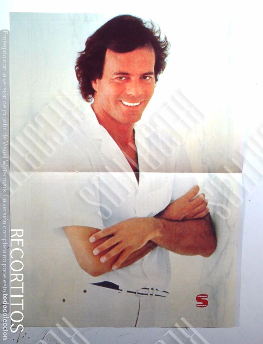 Coleccionismo de Revistas y Peri&oacute;dicos: POSTER JULIO IGLESIAS SUS HIJOS CHABELI JULIO JOSE ENRIQUE IGLESIAS ISABEL PREYSLER