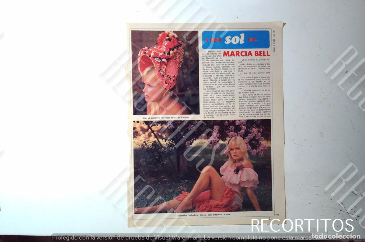 Coleccionismo de Revistas y Peri&oacute;dicos: MARCIA BEL BELL AL SOL