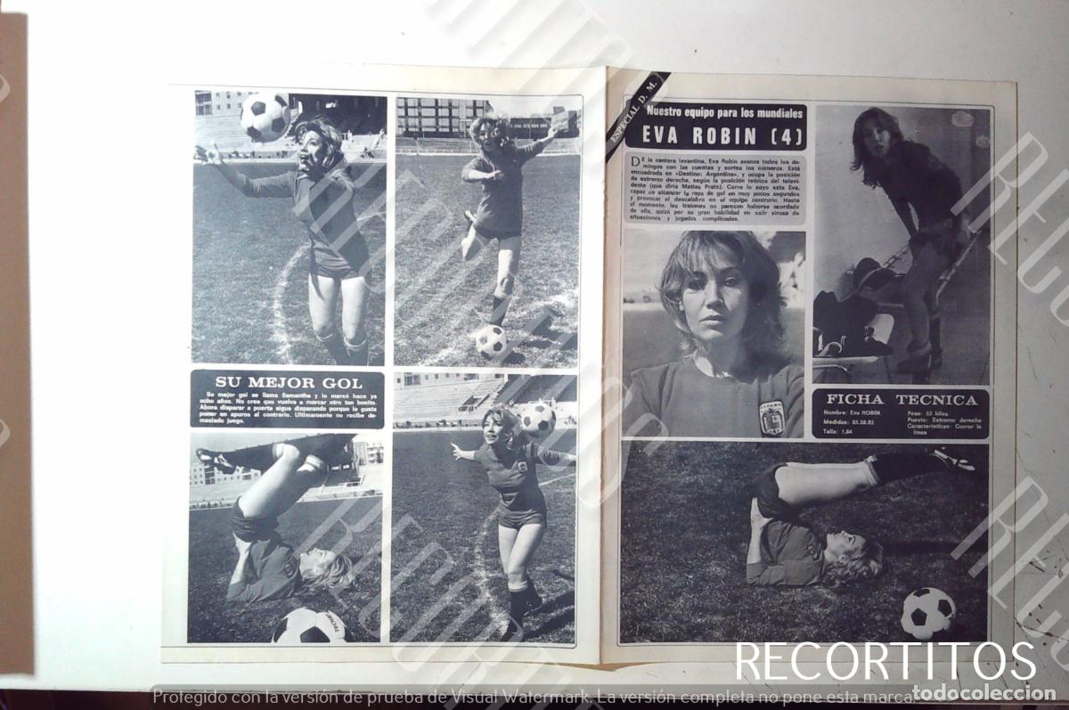 Collectionnisme de Revues et Journaux: TRIPTICO MUNDIAL 82 EVA ROBIN