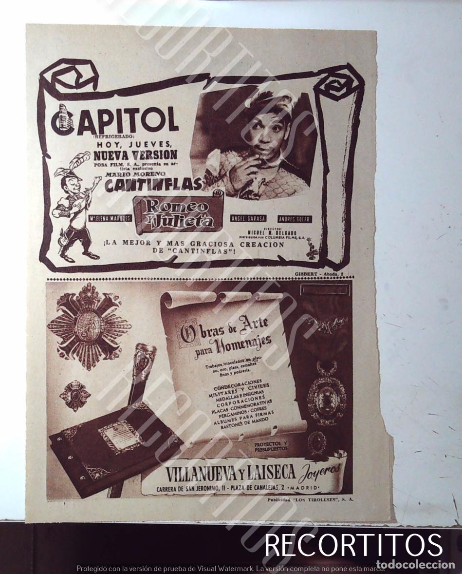 Coleccionismo de Revistas y Peri&oacute;dicos: CANTINFLAS ROMEO Y JUIETA