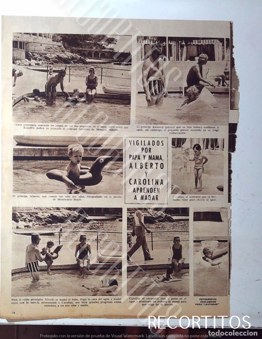 Collectionnisme de Revues et Journaux: CAROLINA DE MONACO APRENDE A NADAR GRACE KELLY AVA GARDNER RHODA FLEMING CARLA GRAVINA CAROL COOMBE