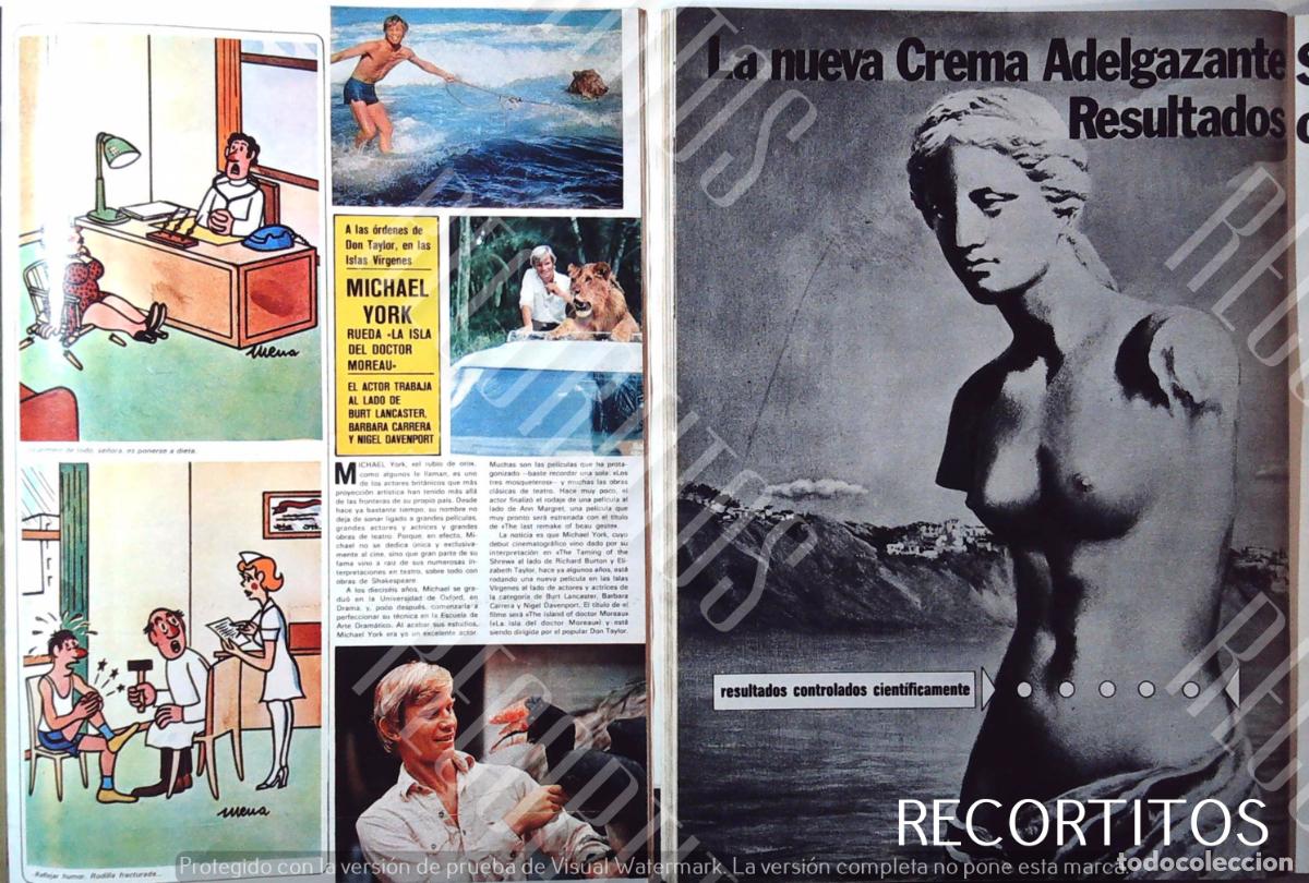 Coleccionismo de Revistas y Peri&oacute;dicos: MICHAEL YORK LA ISLA DEL DOCTOR MOREAU
