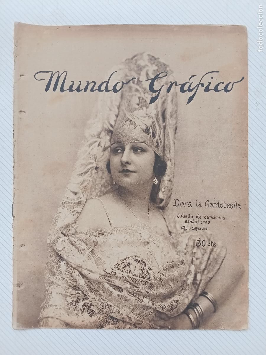 Coleccionismo de Revistas y Peri&oacute;dicos: Mundo Gr&aacute;fico a&ntilde;os 20. Portada Dora la Cordobesita