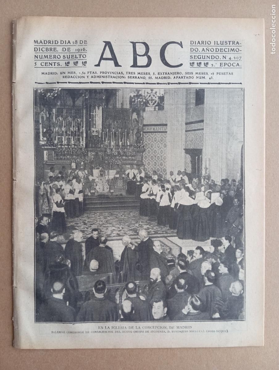 Colecionismo de Revistas e Jornais: ABC. 28 de diciembre de 1916. n&uacute;m. 4207