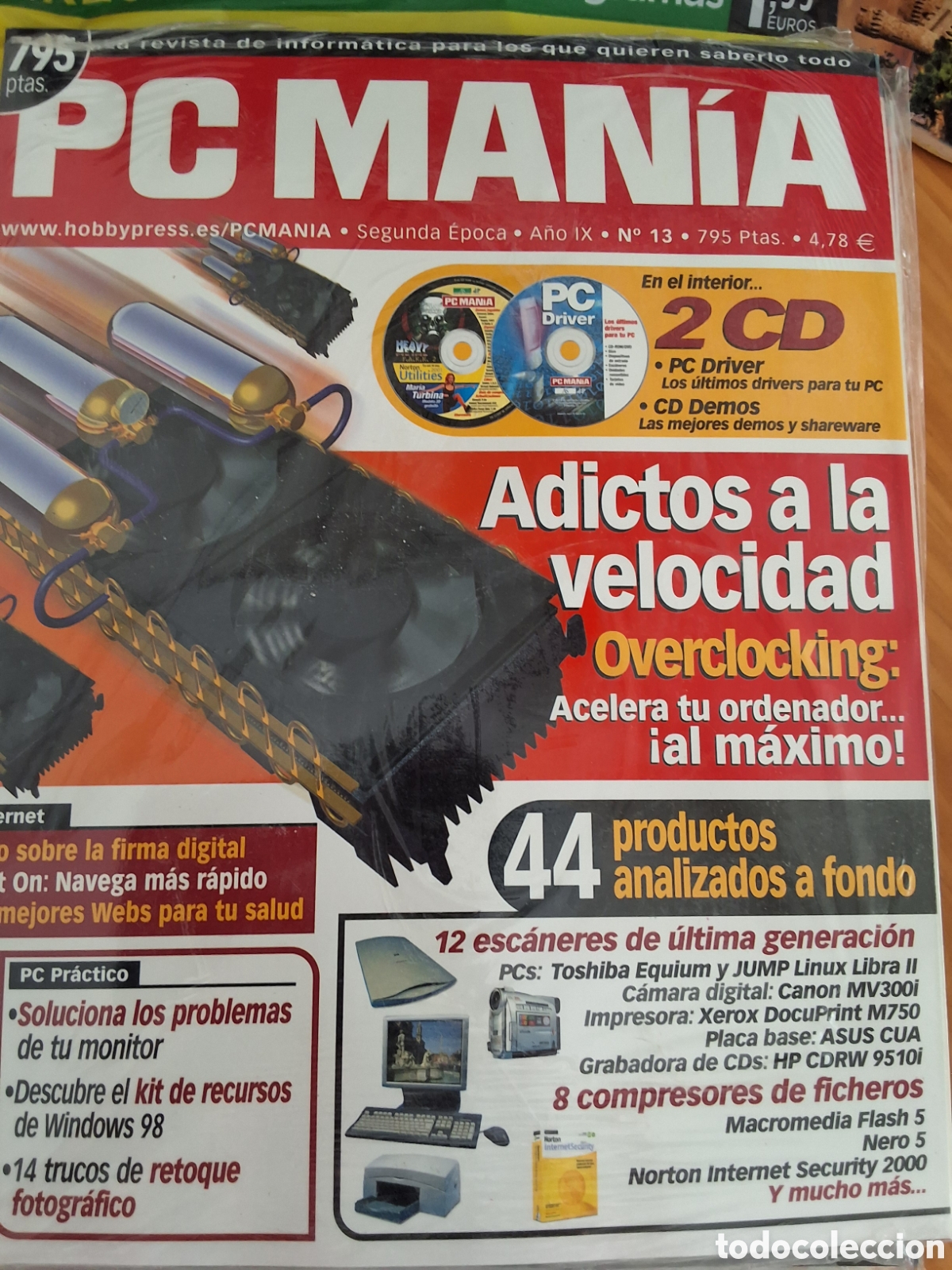 Coleccionismo de Revistas y Peri&oacute;dicos: Pc mania 2&deg; epoca revista inform&aacute;tica n&uacute;mero 13 a&ntilde;o 2000/11 incluye CDs