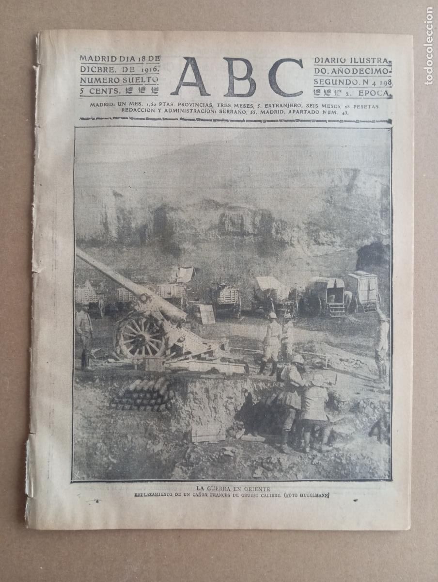 Collezionismo di Riviste e Giornali: ABC. 18 de diciembre de 1916. n&uacute;m. 4198