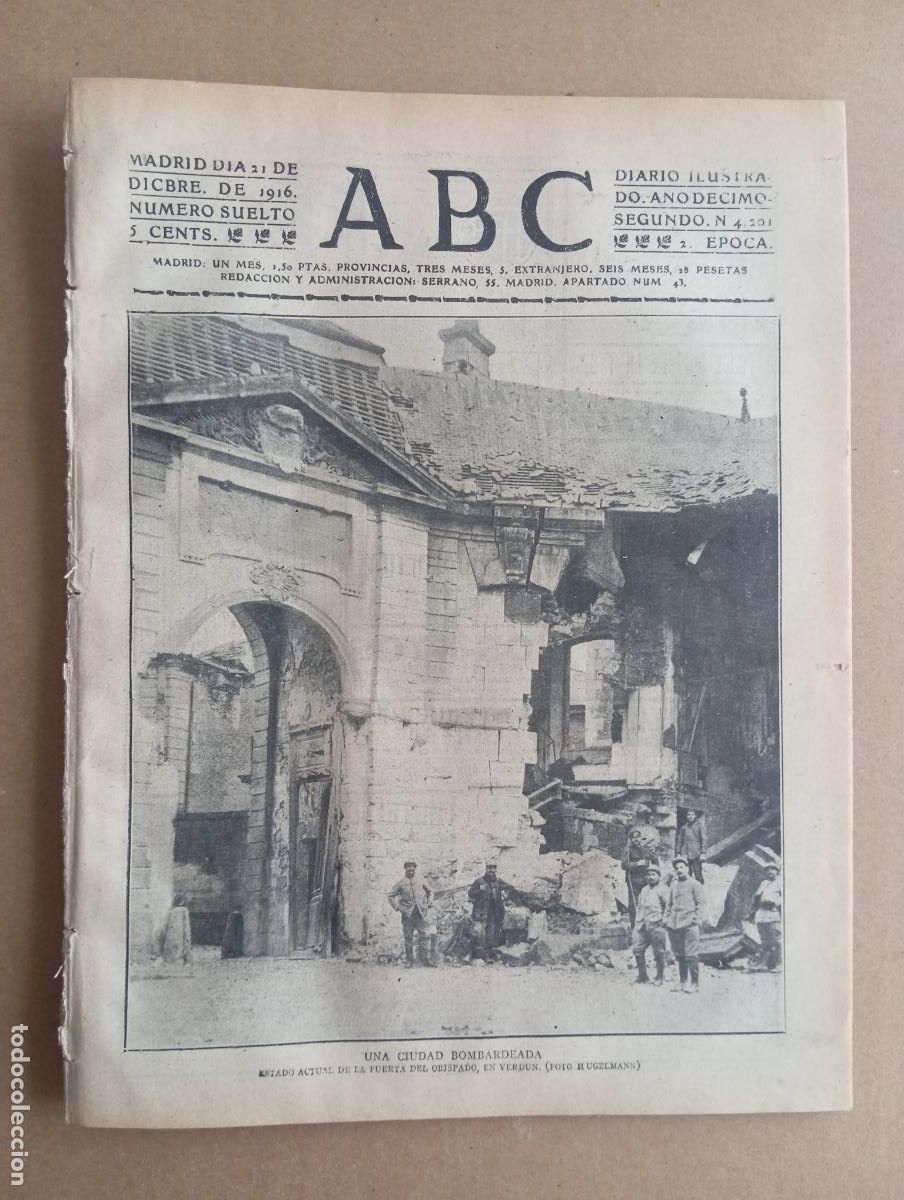 Collezionismo di Riviste e Giornali: ABC. 21 de diciembre de 1916. n&uacute;m. 4201
