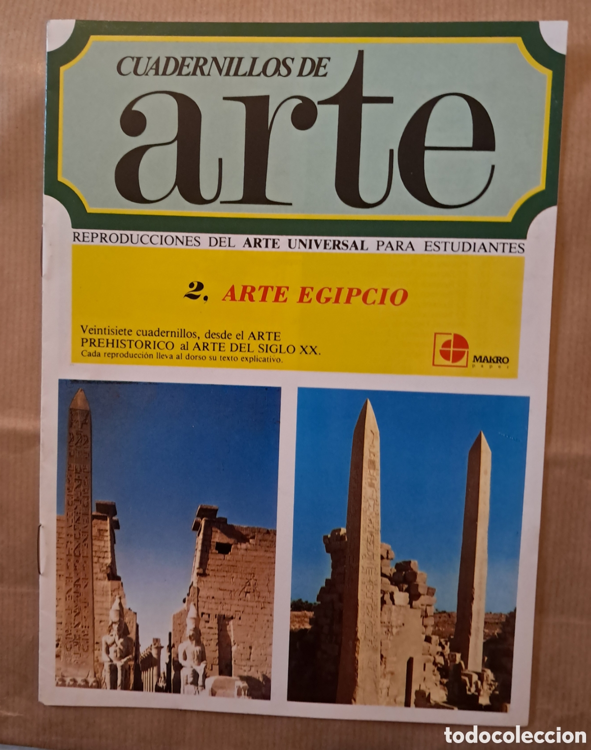 Coleccionismo de Revistas y Peri&oacute;dicos: ARTE EGIPCIO. Cuadernillos de arte de Makro Papel