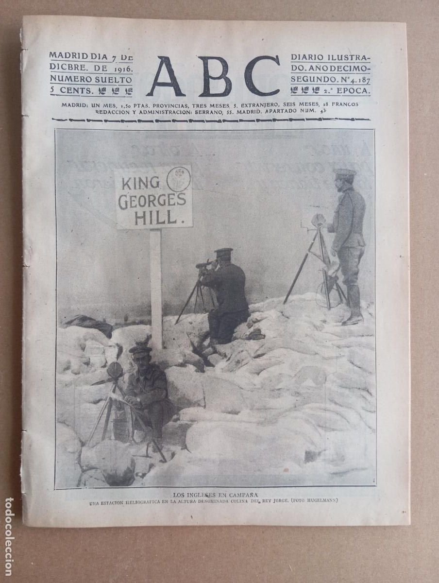 Coleccionismo de Revistas y Peri&oacute;dicos: ABC. 7 de diciembre de 1916. n&uacute;m. 4187