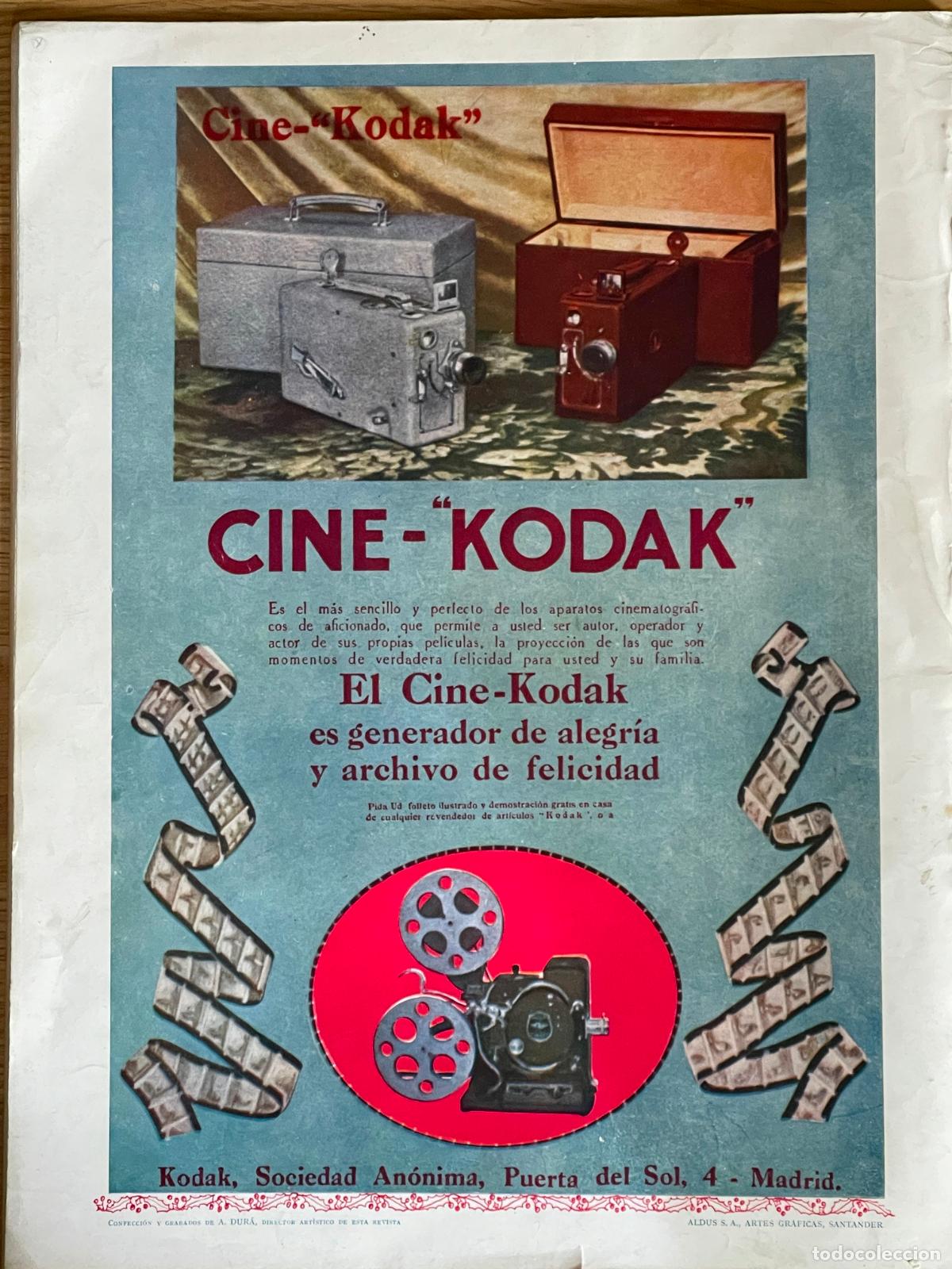 Collezionismo di Riviste e Giornali: Publicidad cine KODAK - 1929
