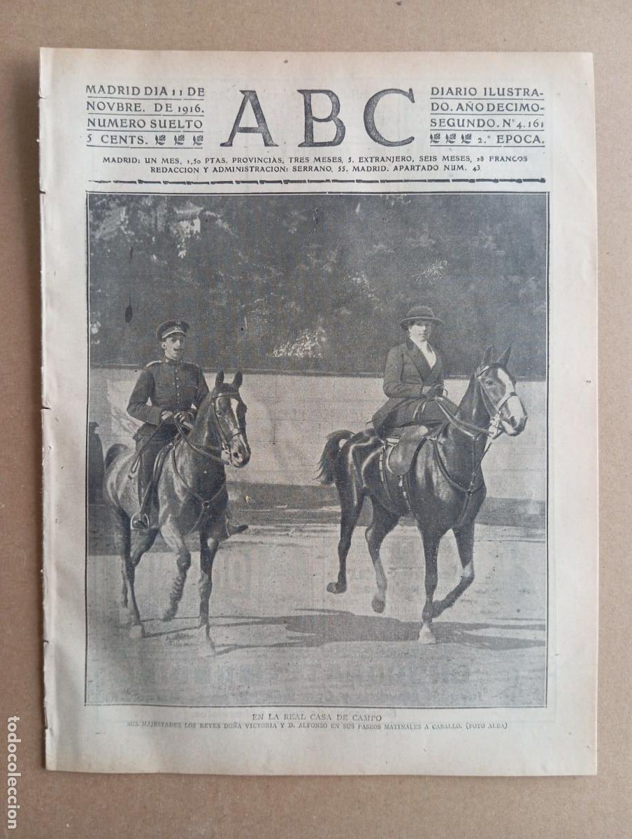 Collezionismo di Riviste e Giornali: ABC. 11 de noviembre de 1916. n&uacute;m. 4161. CASA DE CAMPO