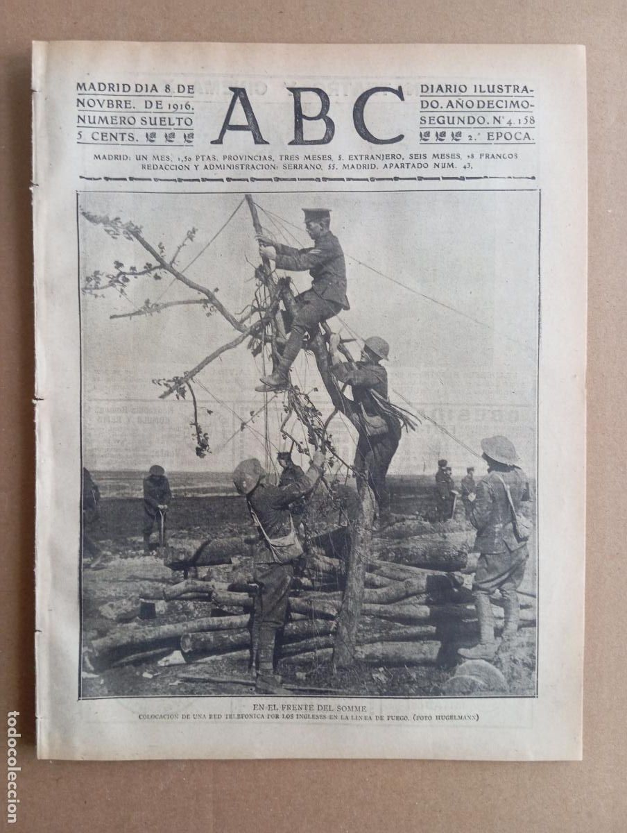 Collezionismo di Riviste e Giornali: ABC. 8 de noviembre de 1916. n&uacute;m. 4158