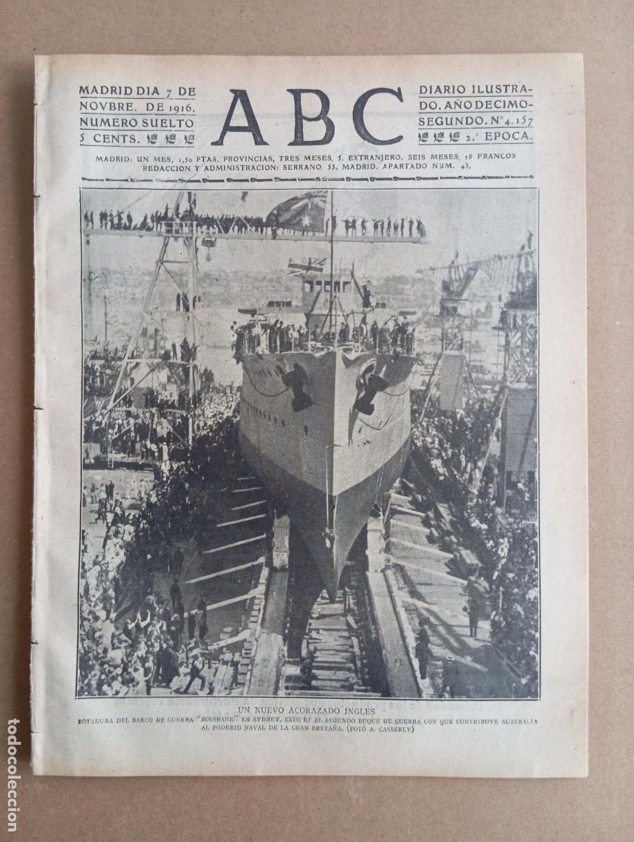 Collezionismo di Riviste e Giornali: ABC. 7 de noviembre de 1916. n&uacute;m. 4157