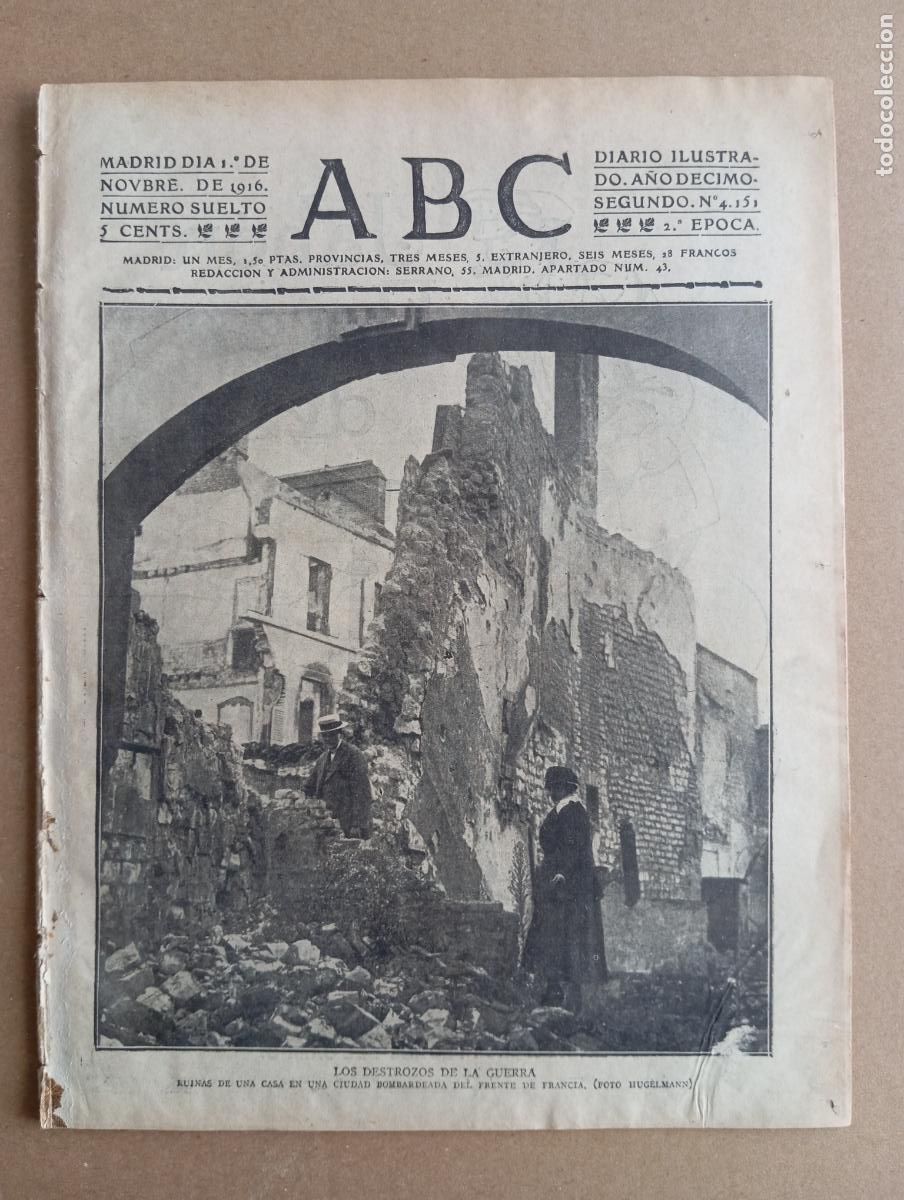 Sammeln von Zeitschriften und Zeitungen: ABC. 1 de noviembre de 1916. n&uacute;m. 4151.