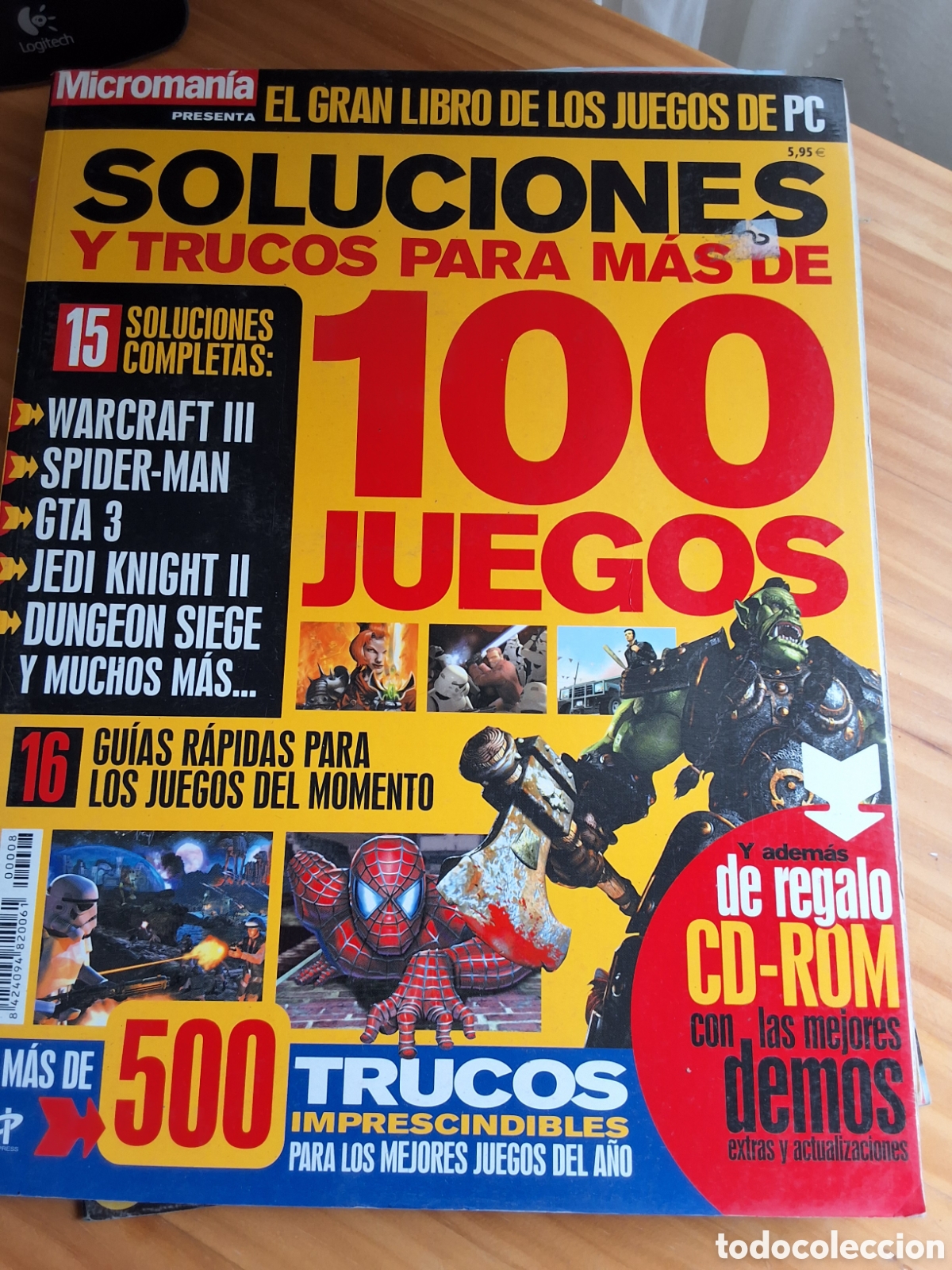 Coleccionismo de Revistas y Peri&oacute;dicos: Soluciones y trucos gran libro revista micromania n&uacute;mero 8 incluye CD