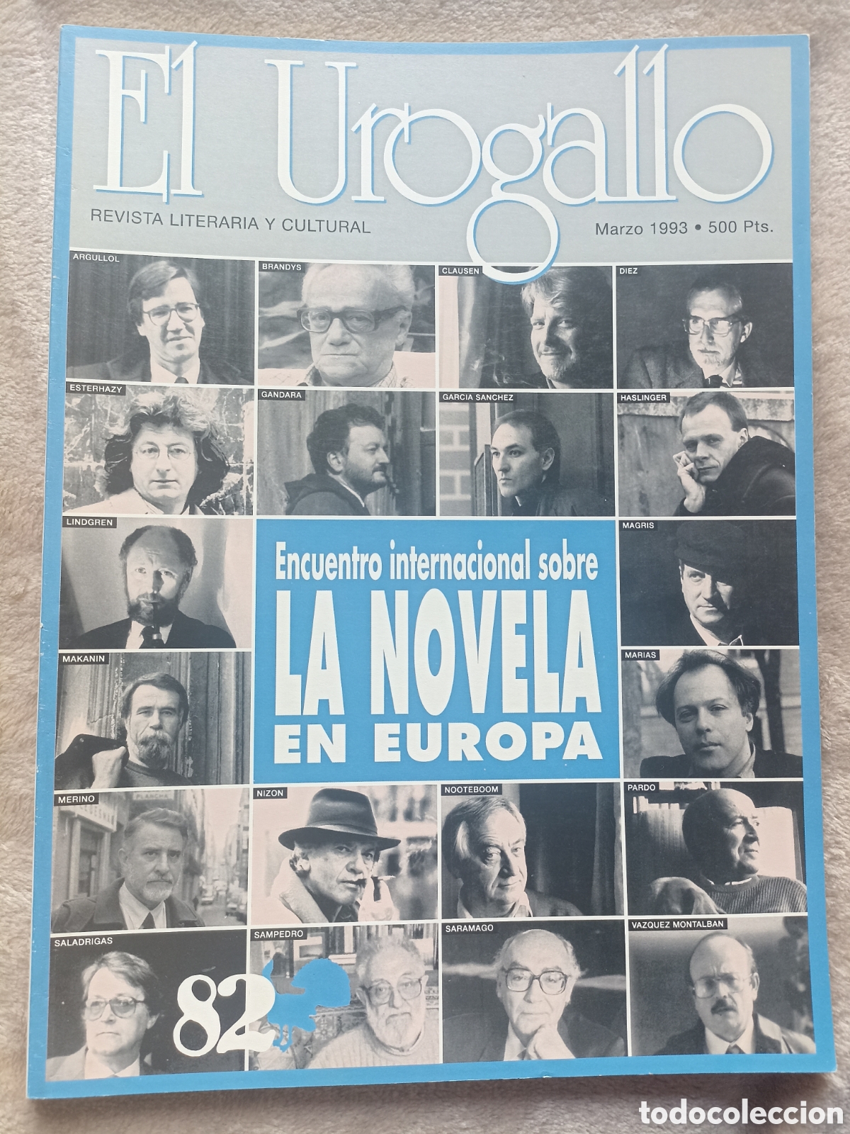 Collection Magazines and Newspapers: Revista El Urogallo. Encuentro internacional sobre la novela en Europa. N&ordm; 82, marzo 1993.
