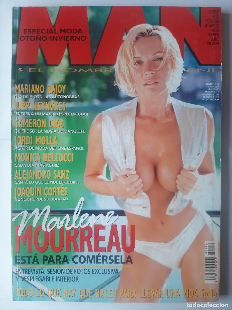 Collection Magazines and Newspapers: REVISTA MAN - MARLENE MOURREAU - N&ordm;120 1997. Poster Central Desplegable.