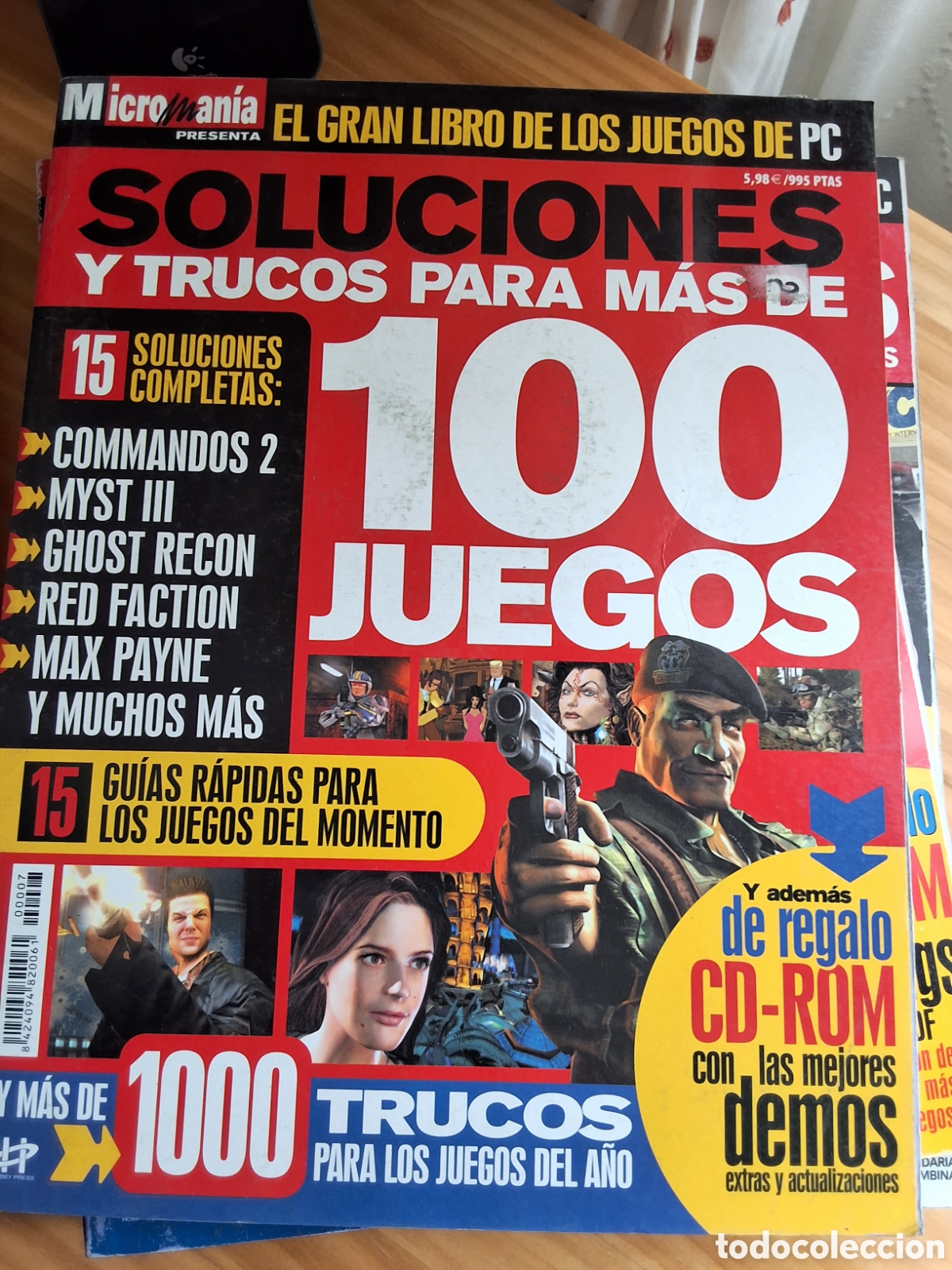 Coleccionismo de Revistas y Peri&oacute;dicos: Soluciones y trucos gran libro revista micromania n&uacute;mero 7 incluye CD