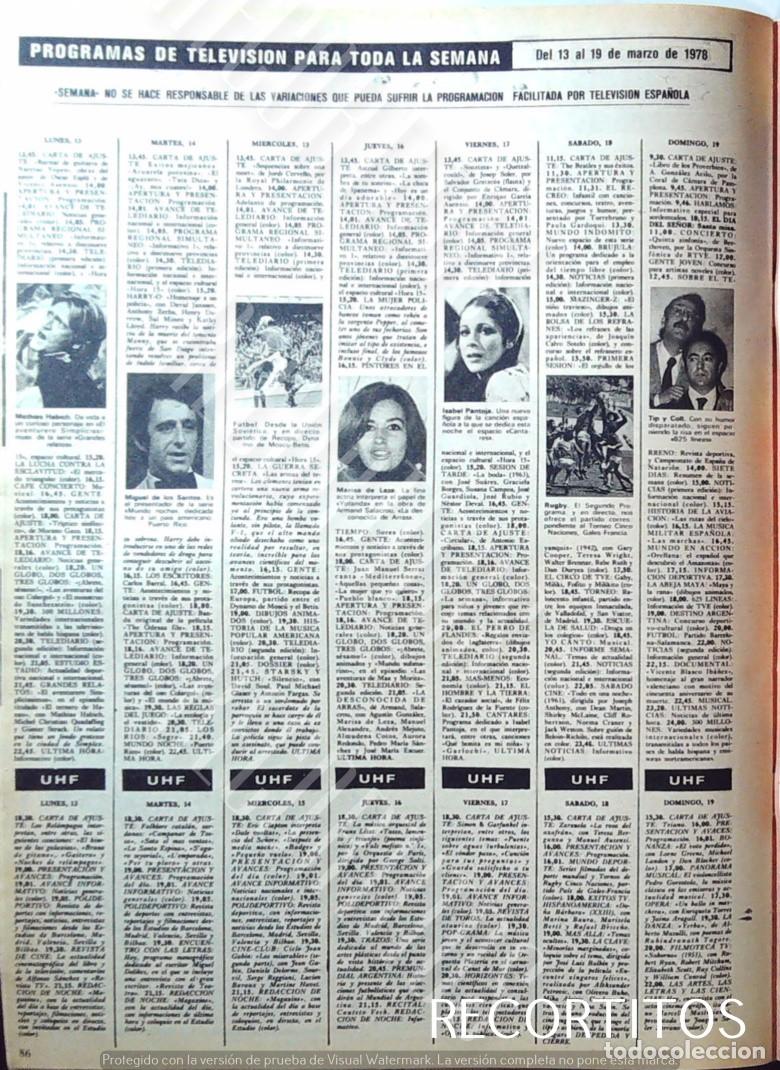 Coleccionismo de Revistas y Peri&oacute;dicos: ISABEL PANTOJA EN CANTARES TIP Y COLL PEPE SANCHO MIGUEL DE LOS SANTOS MATHIAS HABICH MARISA DE LEZA