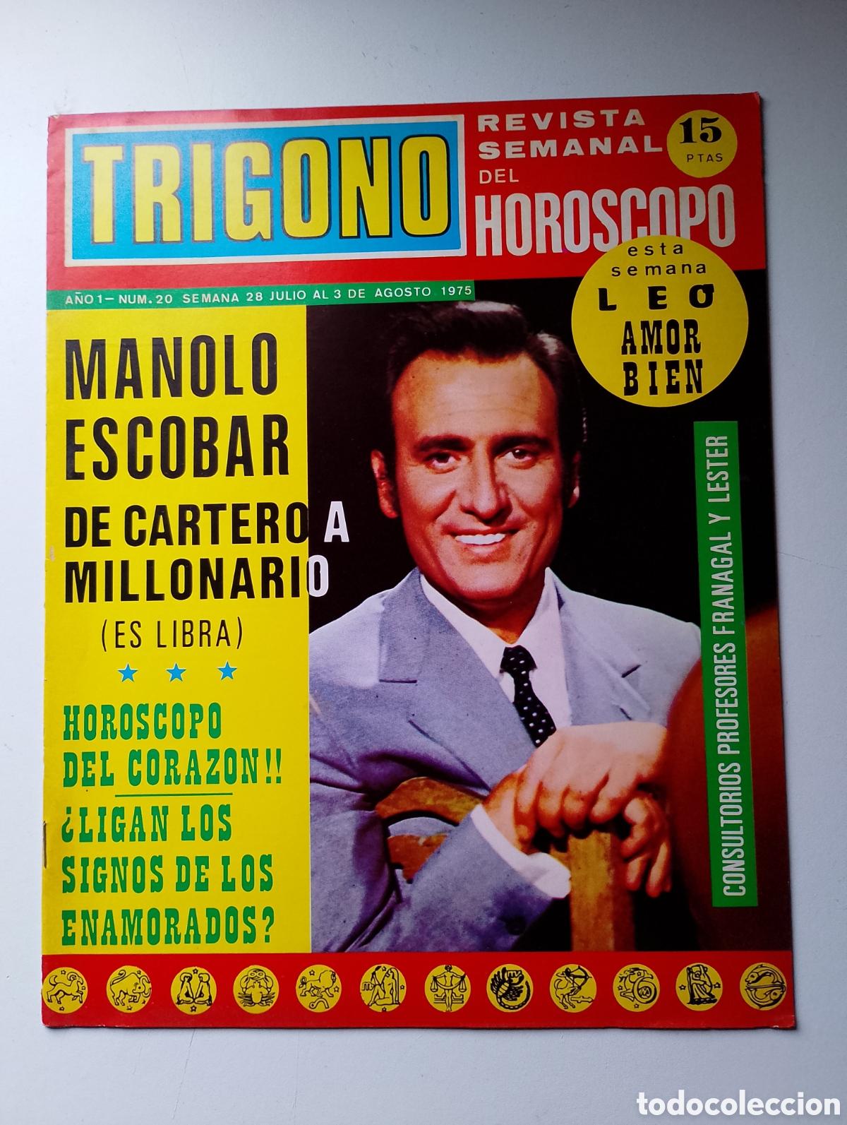Coleccionismo de Revistas y Peri&oacute;dicos: REVISTA TRIGONO. MANOLO ESCOBAR