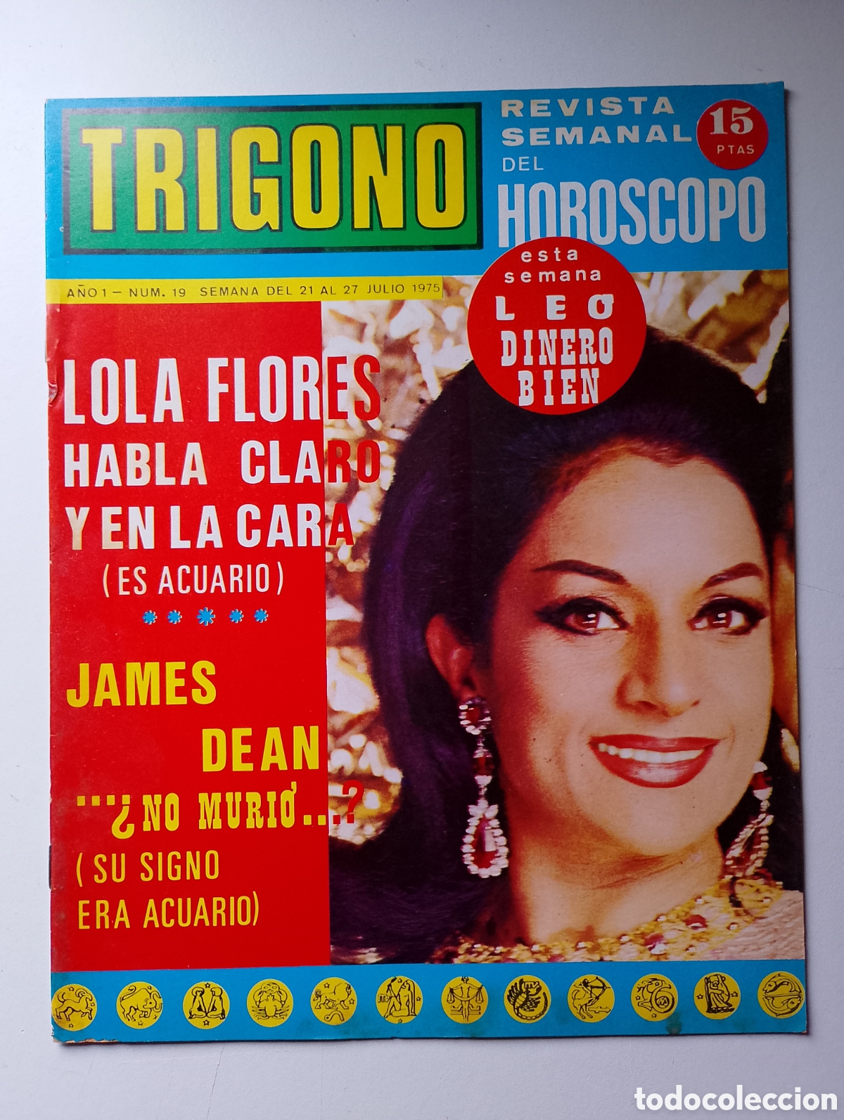 Coleccionismo de revistas y peri&oacute;dicos: REVISTA TRIGONO. LOLA FLORES